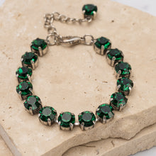 Load image into Gallery viewer, Vera sterling silver plated crystal tennis bracelet
