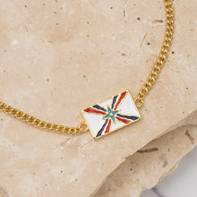 Load image into Gallery viewer, Flag 14k gold plated Bracelet-Assyrian
