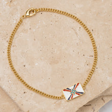 Load image into Gallery viewer, Flag 14k gold plated Bracelet-Assyrian
