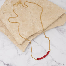 Load image into Gallery viewer, Della ruby quartz necklace
