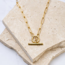 Load image into Gallery viewer, Jenny 18k gold plated OT toggle necklace
