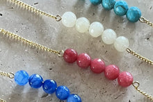 Load image into Gallery viewer, Birthstone 14k gold plated bracelet
