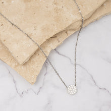 Load image into Gallery viewer, Stella 14k gold plated and silver plated zirconia necklace
